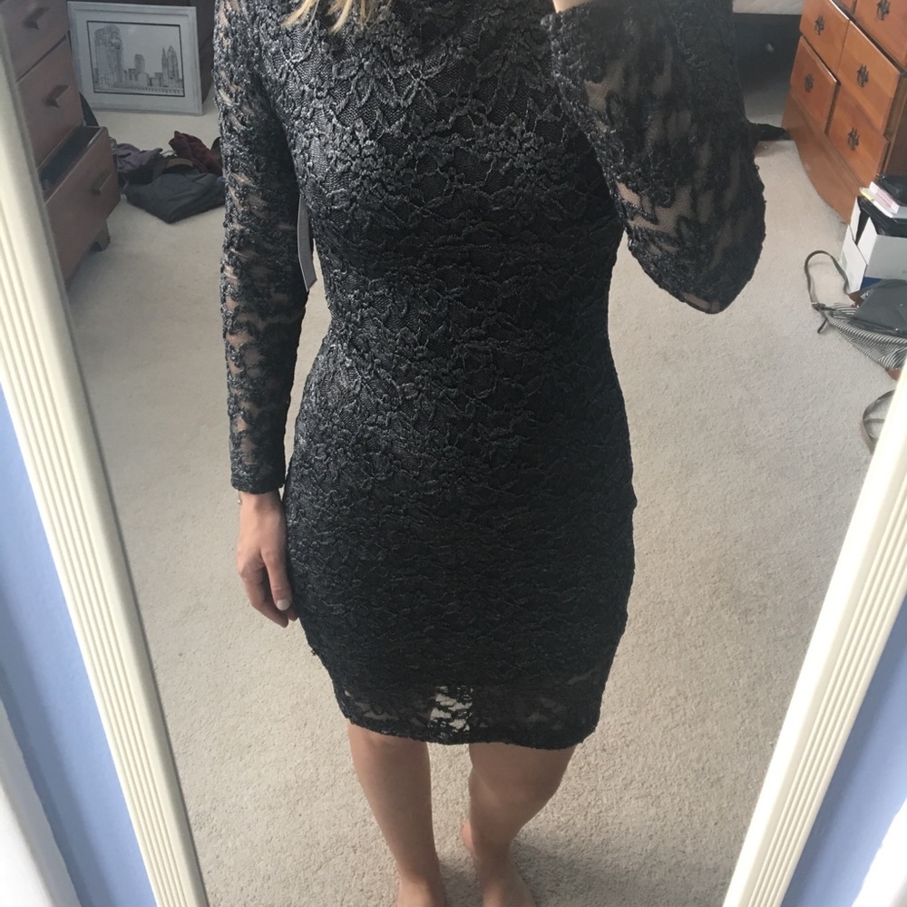 Long sleeve lace dress
